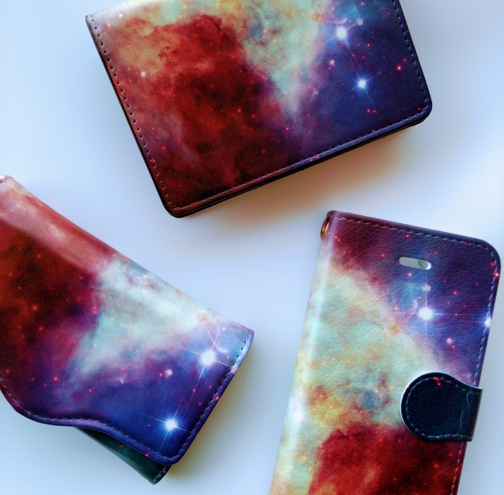 【New!】Galaxy Key Case - Cosmic Pink - |銀河柄キーケース