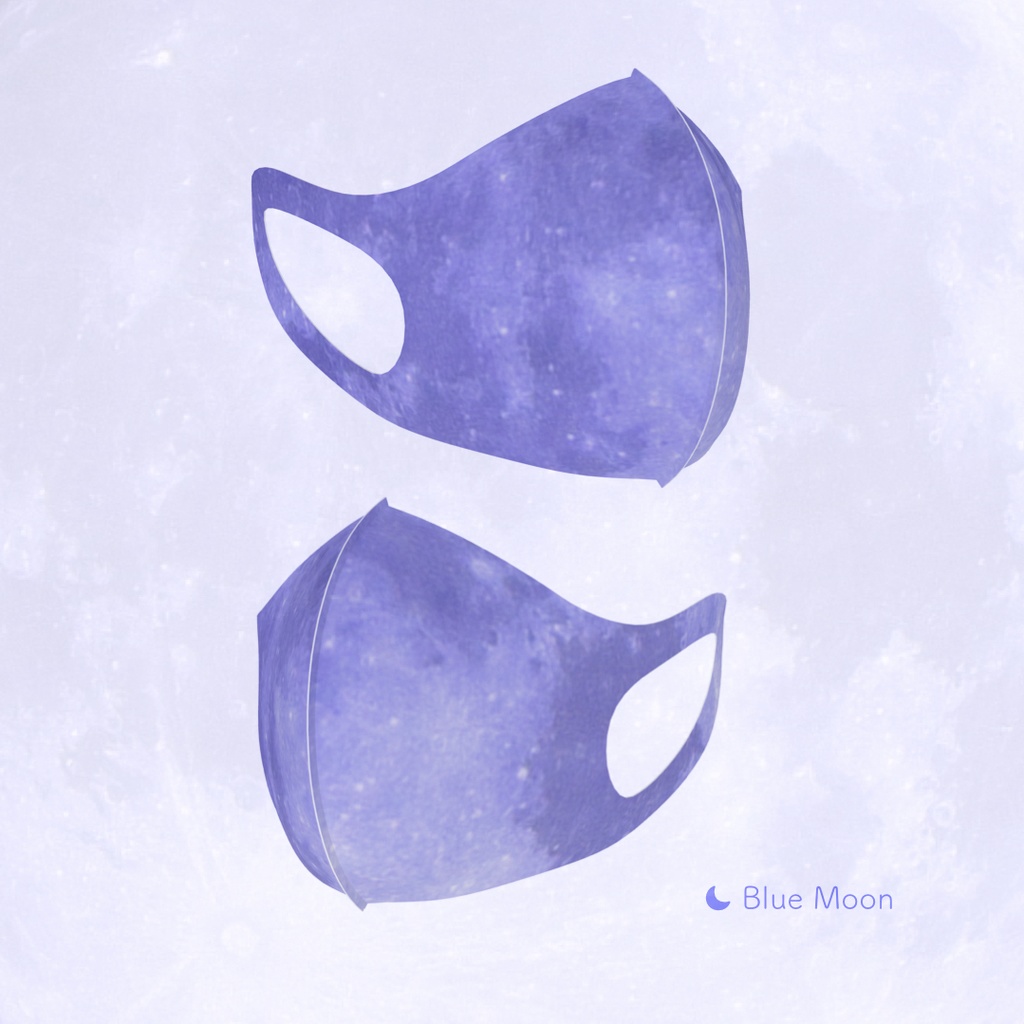 【New!】Lunar’s Graphic Face Mask (2 colors)|惑星柄立体マスク