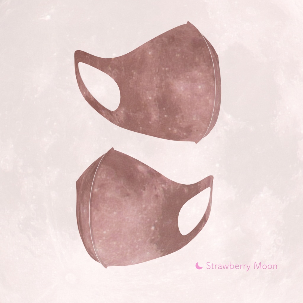 【New!】Lunar’s Graphic Face Mask (2 colors)|惑星柄立体マスク