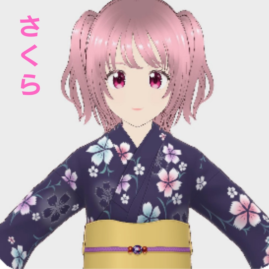 【もしもし学園シリーズ】さくら_浴衣