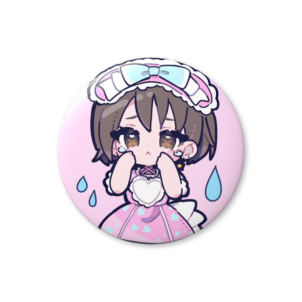 缶バッジ(しくしく)