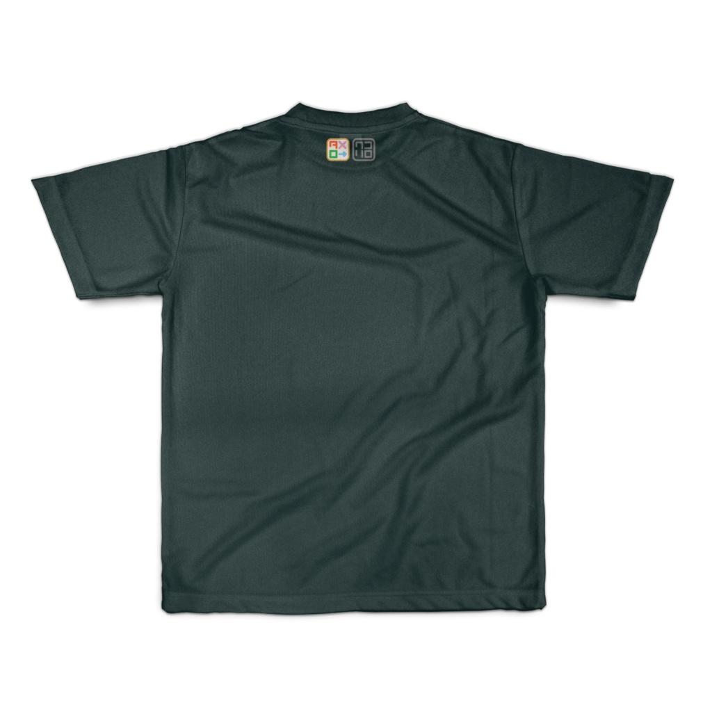 パワーをタメローTシャツ (フルグラフィックTシャツ)【両面印刷】【黒】