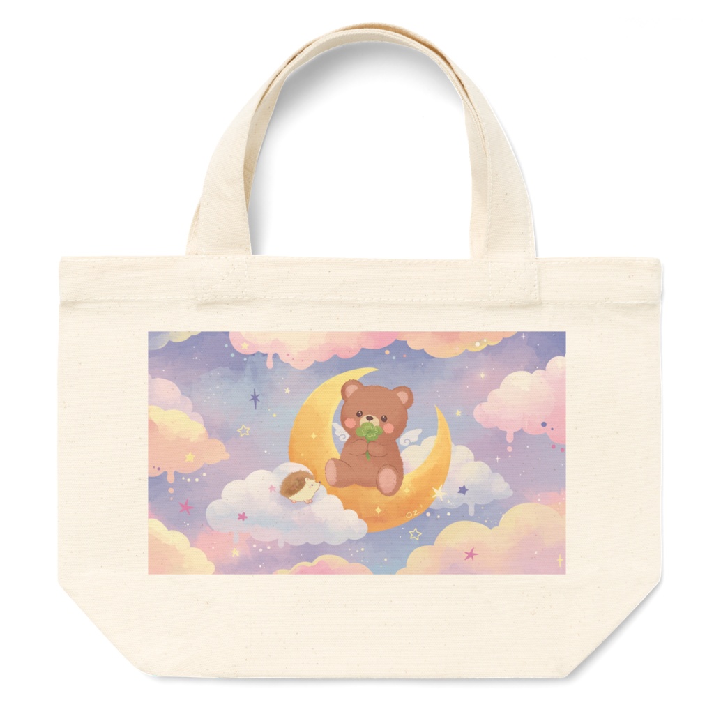 くーま🐻とはーり🦔の夜空ミニバッグ🌙