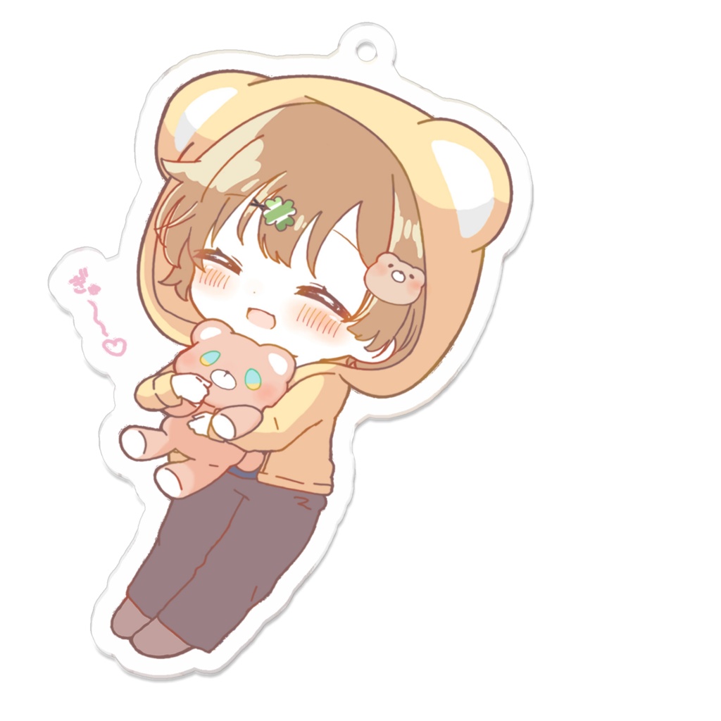 くーまをむっぎゅー♡アクキー