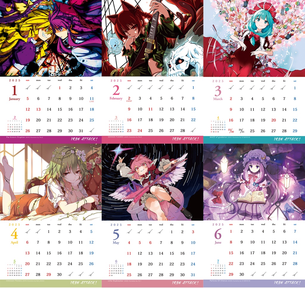 【NEW】2025カレンダー「CD jacket collection」calender for Year 2025