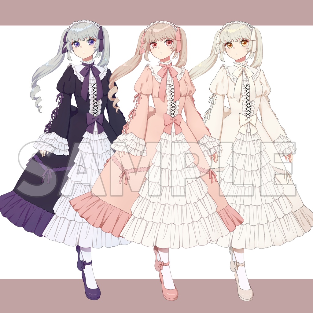 販売立ち絵の新規絵、衣装違い作成