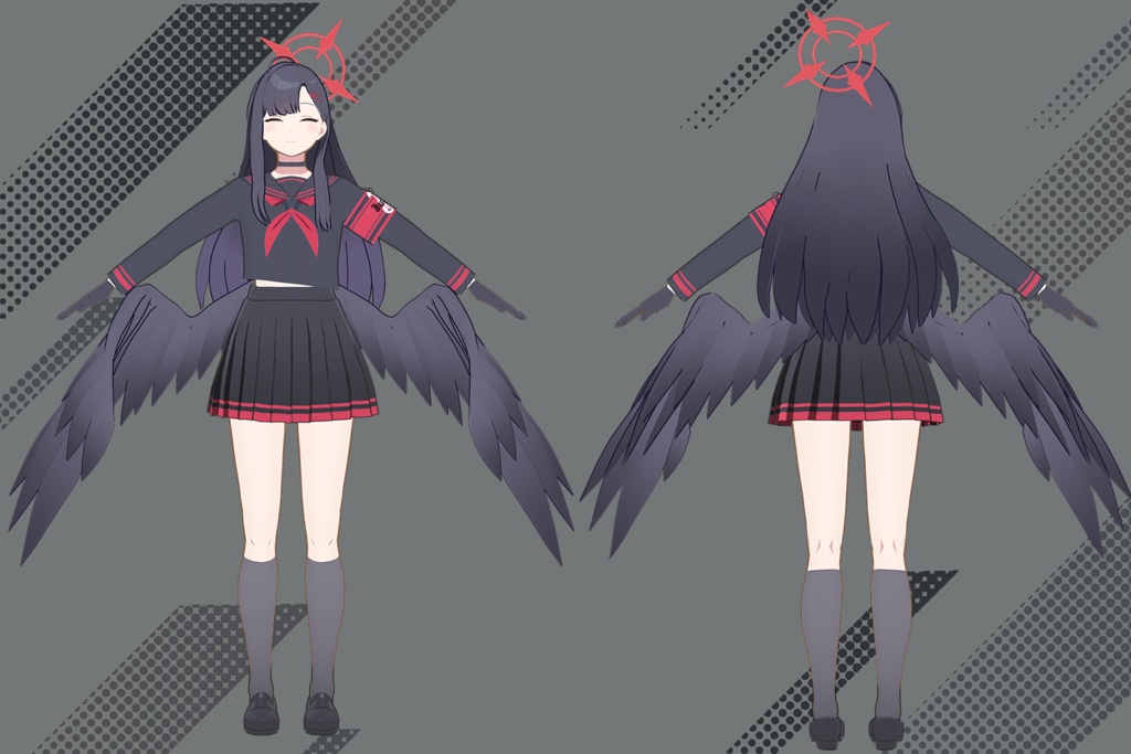 【ブルアカ3Dモデル】仲正仲正イチカ