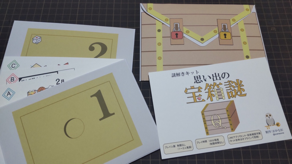 謎解きキット 思い出の宝箱謎