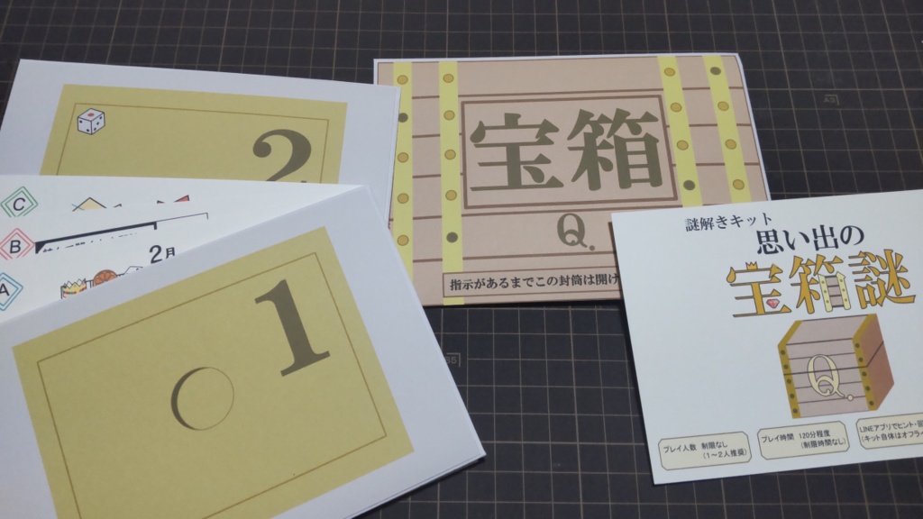 謎解きキット 思い出の宝箱謎