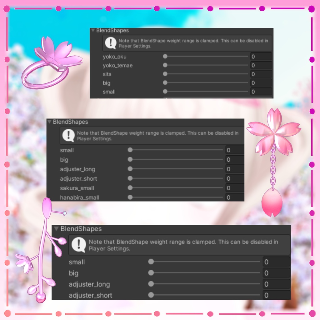 さくらアクセサリー&いちごヘアピン