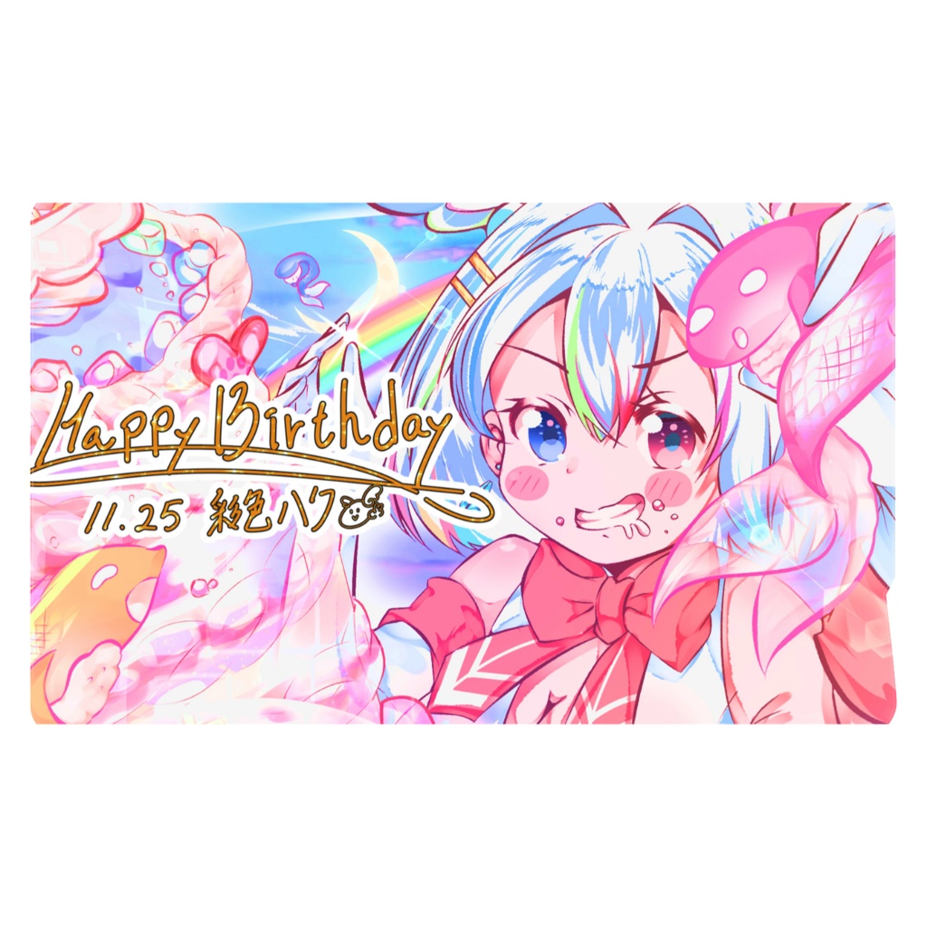 彩色ハク🌈🎨🪽ICカードステッカー