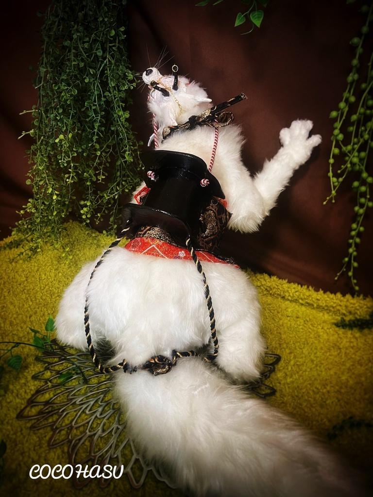 鬼守白狐神(アートドール)