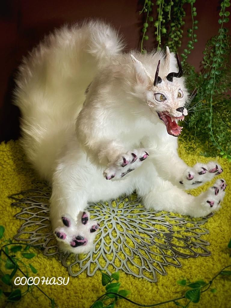 鬼守白狐神(アートドール)