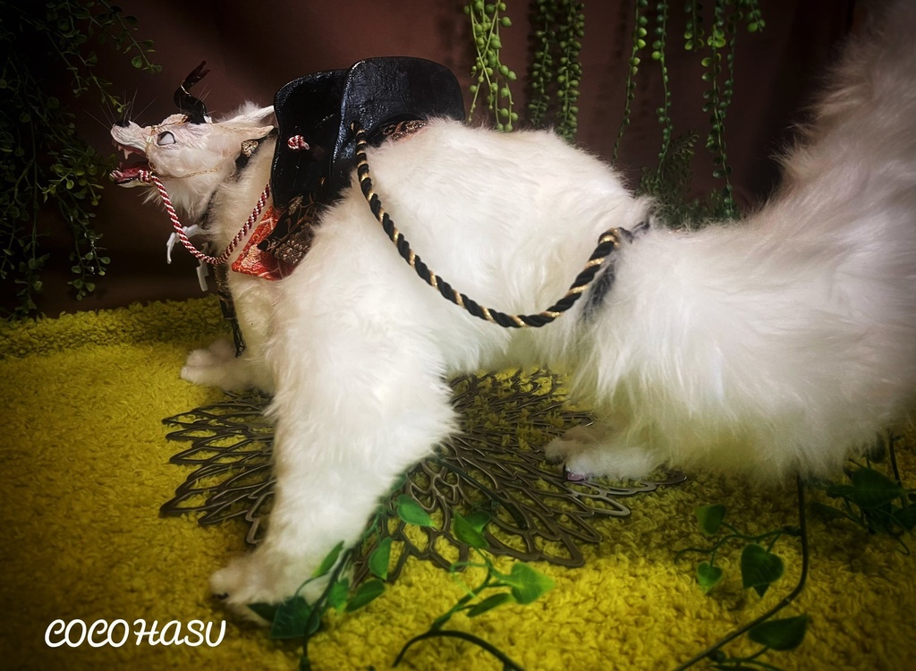 鬼守白狐神(アートドール)