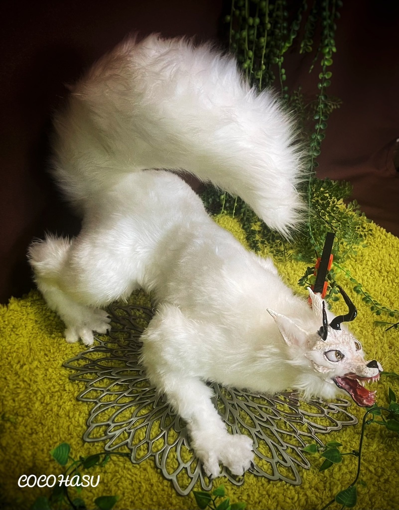 鬼守白狐神(アートドール)