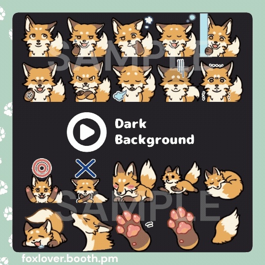 FOX Animated emotes pack (40 pieces included)