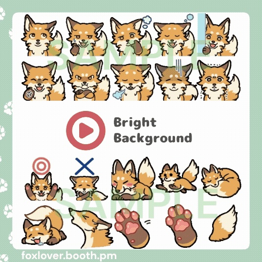 FOX Animated emotes pack (40 pieces included)