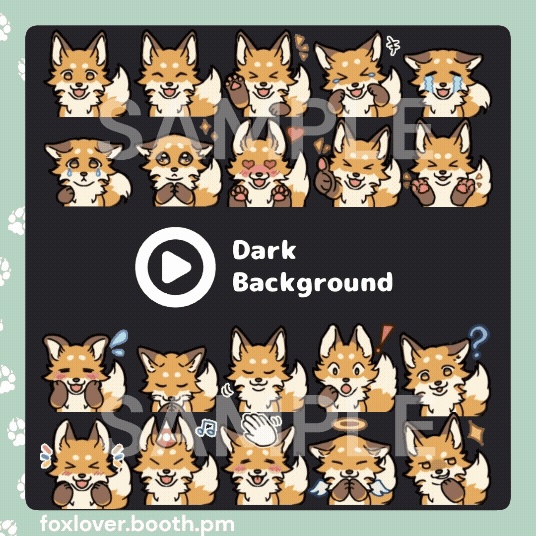 FOX Animated emotes pack (40 pieces included)