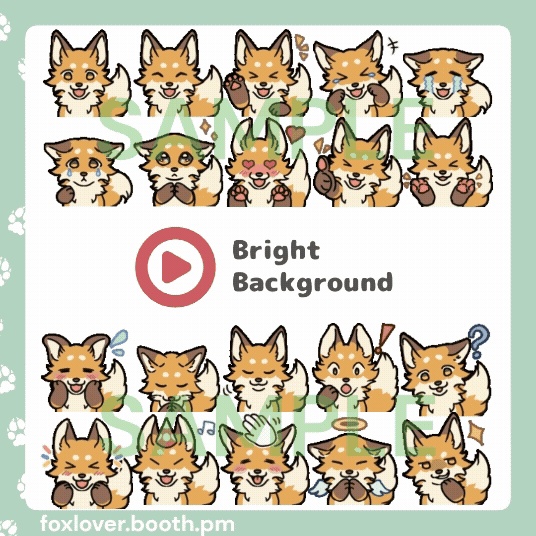 FOX Animated emotes pack (40 pieces included)