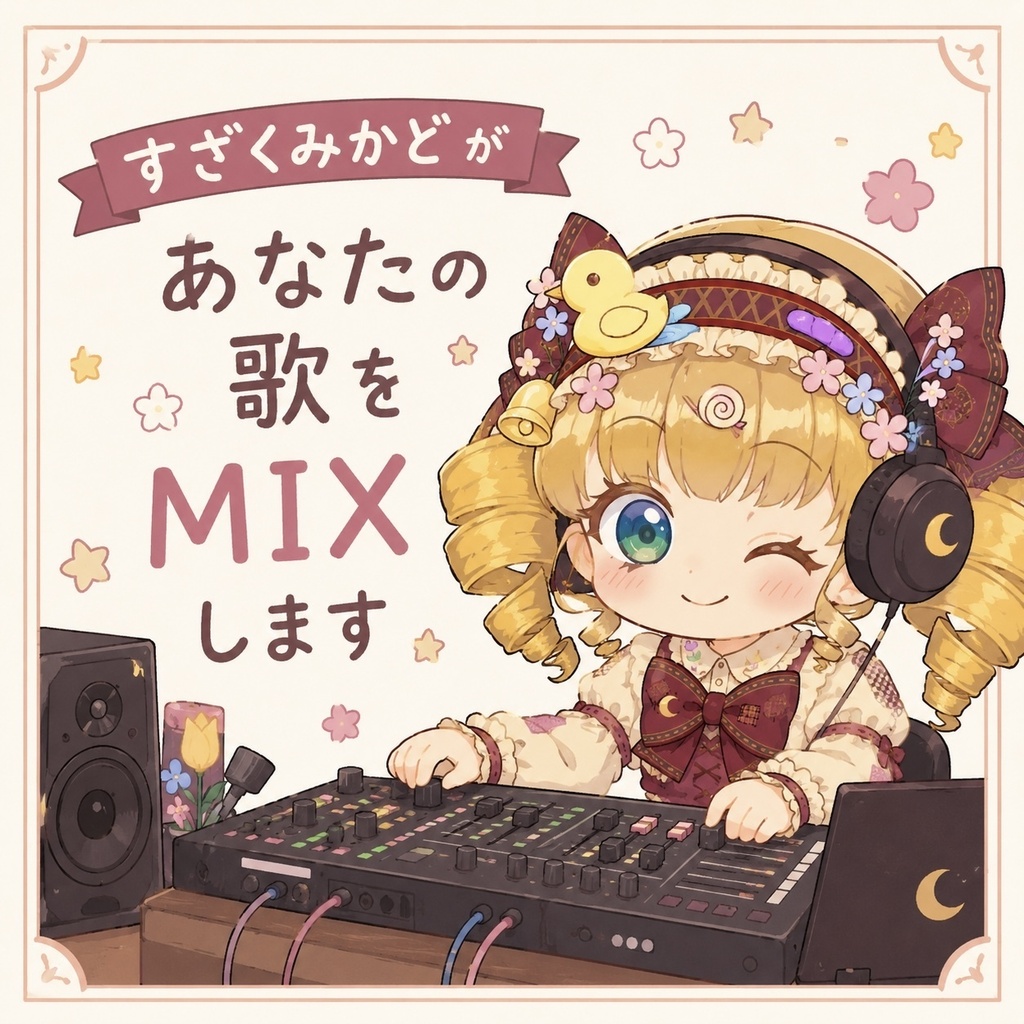 【500円!】すざくみかど があなたの歌をMIXします!