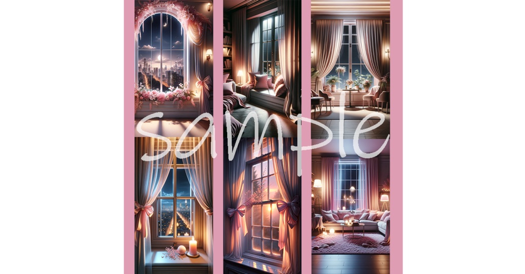 【背景画像/配信背景】VTuber縦型配信にオススメ!ピンクがかわいいおしゃれな部屋