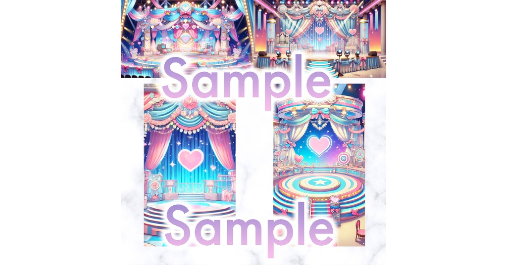 【 背景画像 / 配信背景 】VTuber配信にも!ピンクと水色のかわいい部屋