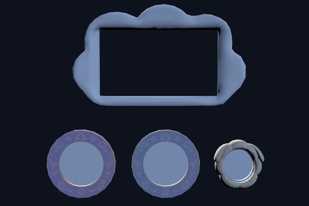 Cloud & Emission Frame Set. unitypackage 雲と発光リングフレームセット
