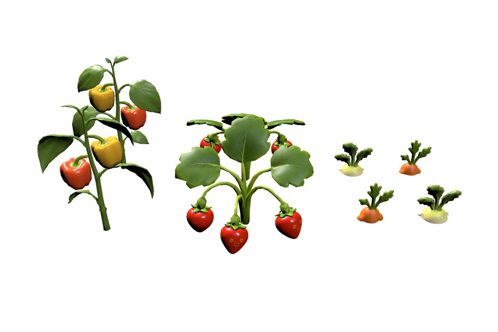 Garden Food Set. unitypackage (Harvestable) 畑フードセット（収穫可能）