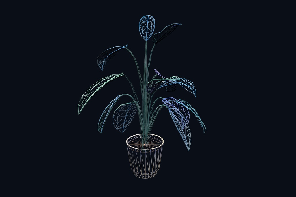 Pastel House Plant. unitypackage パステル観葉植物
