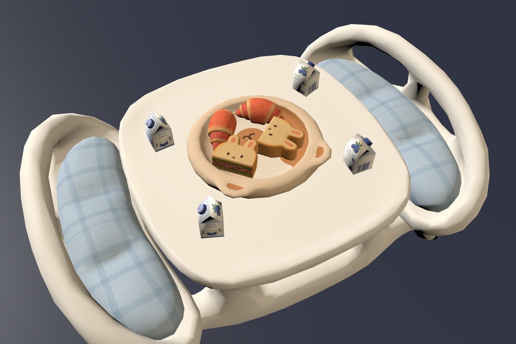 Picnic Bakery Table Set.unitypackage ピクニックベーカリーテーブルセット