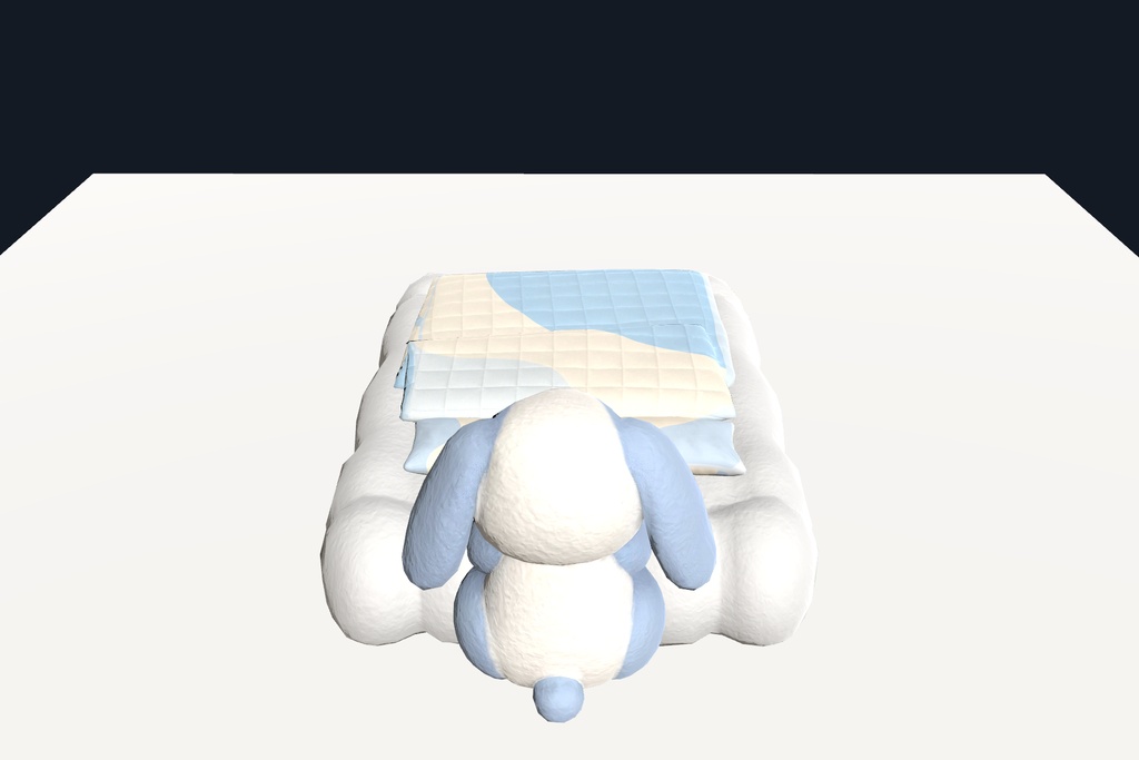 Sky Rabbit Bed Set.unitypackage 空うさぎベッドセット