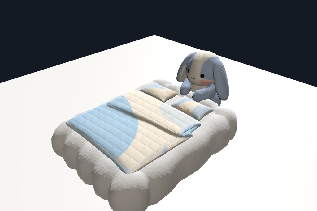 Sky Rabbit Bed Set.unitypackage 空うさぎベッドセット