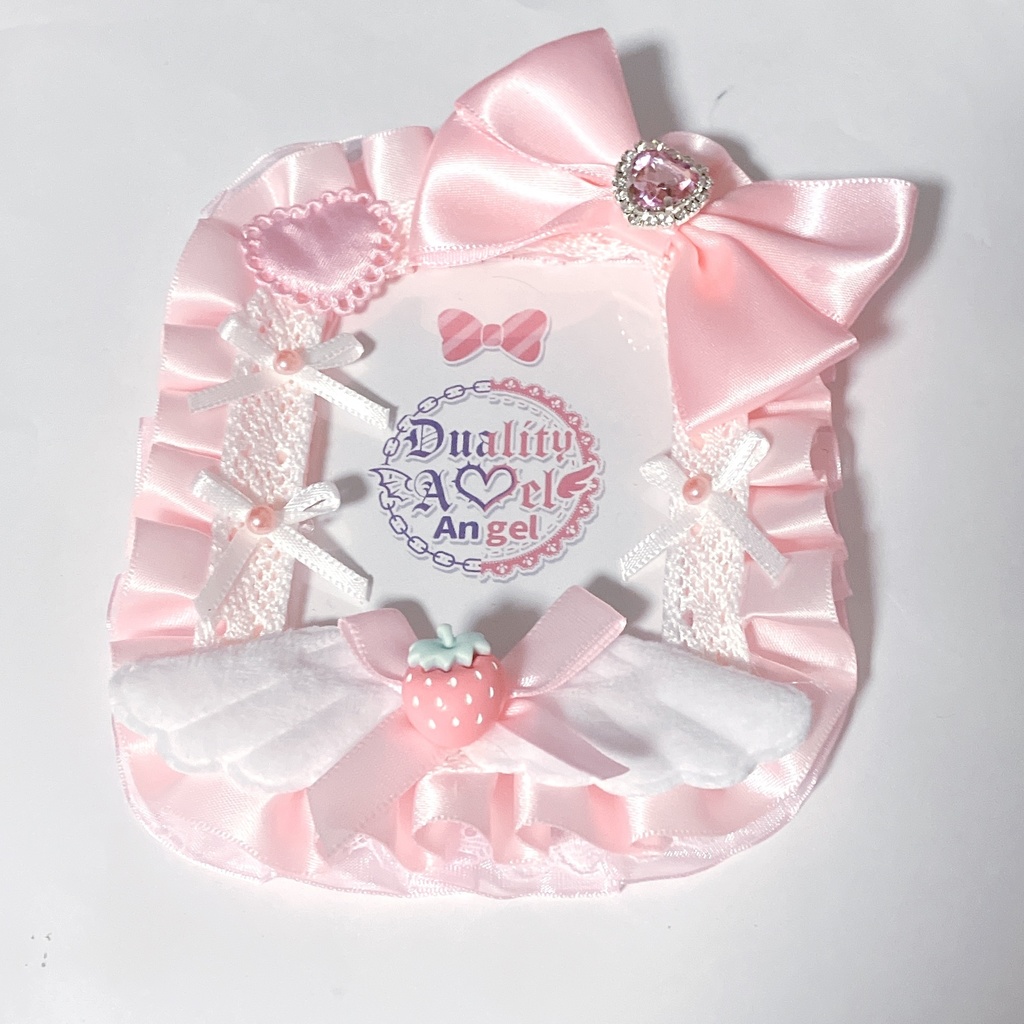 トレカケースデコ リボン レース B8