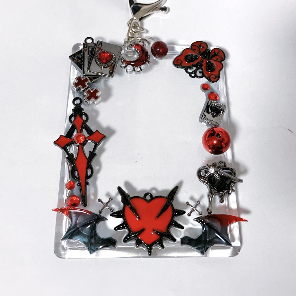 トレカケースデコ カードケースキーホルダー