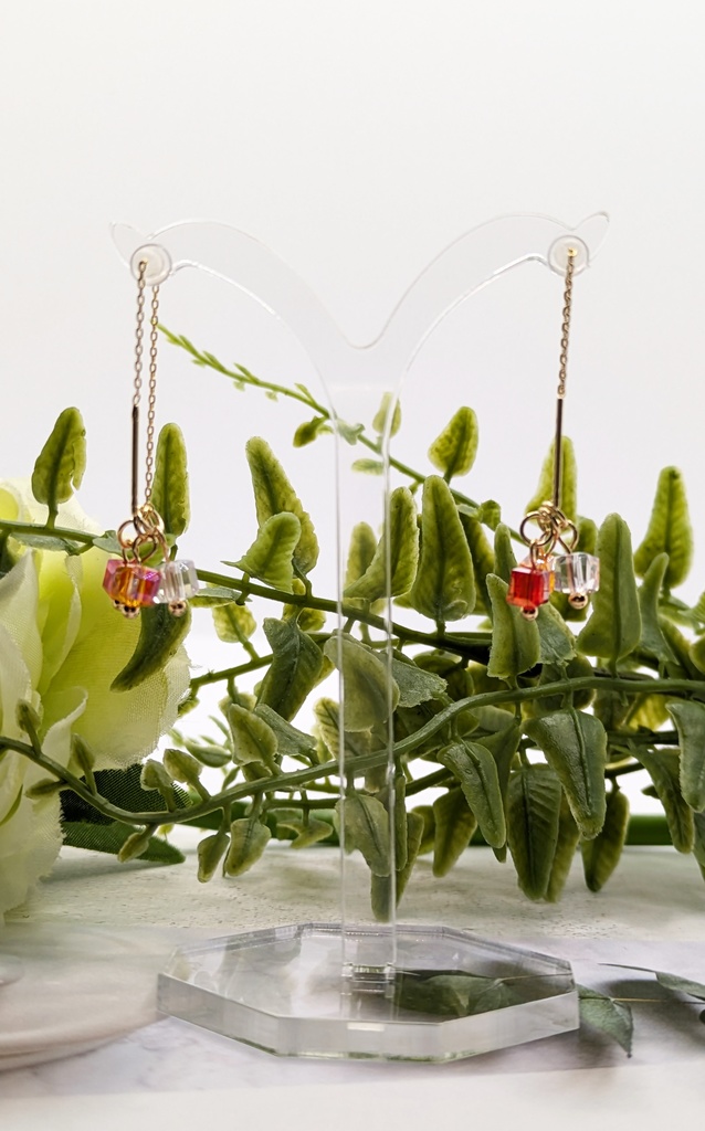 ~煉獄杏寿郎~haoriガラスビーズ(アメリカンピアス)