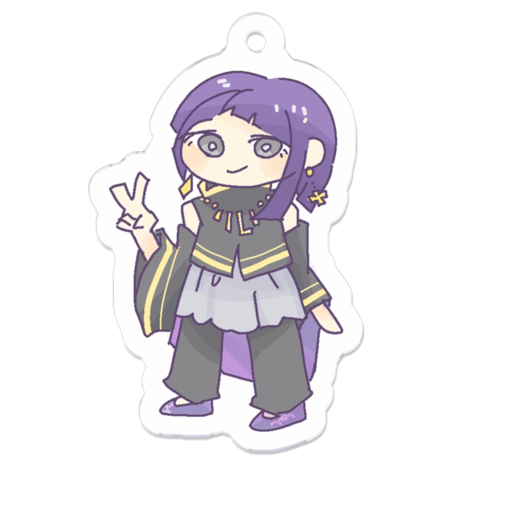 雨務七刀ピースピースなアクキー