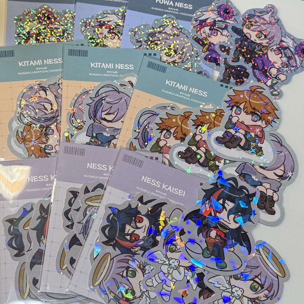 【非公式】ホログラムステッカー3枚セット3種