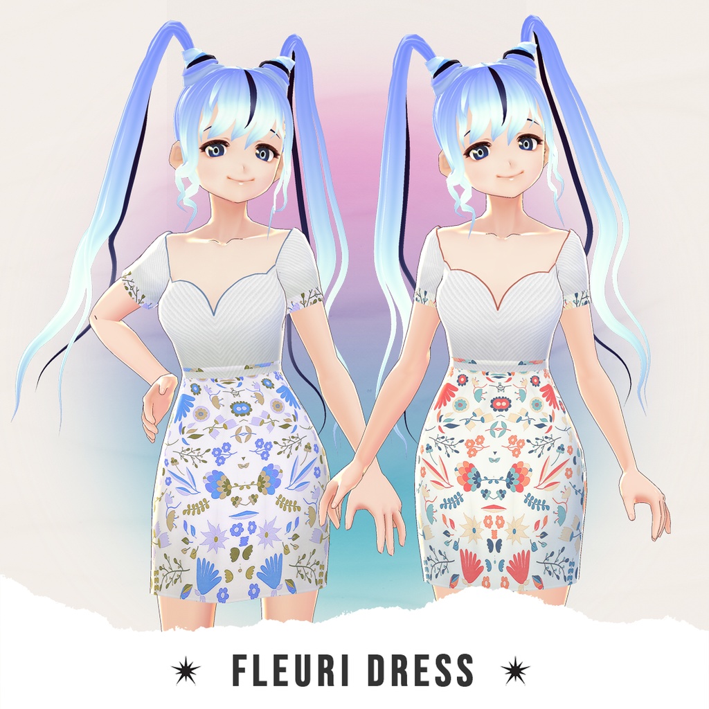 【VRoid】Fleuri Dress