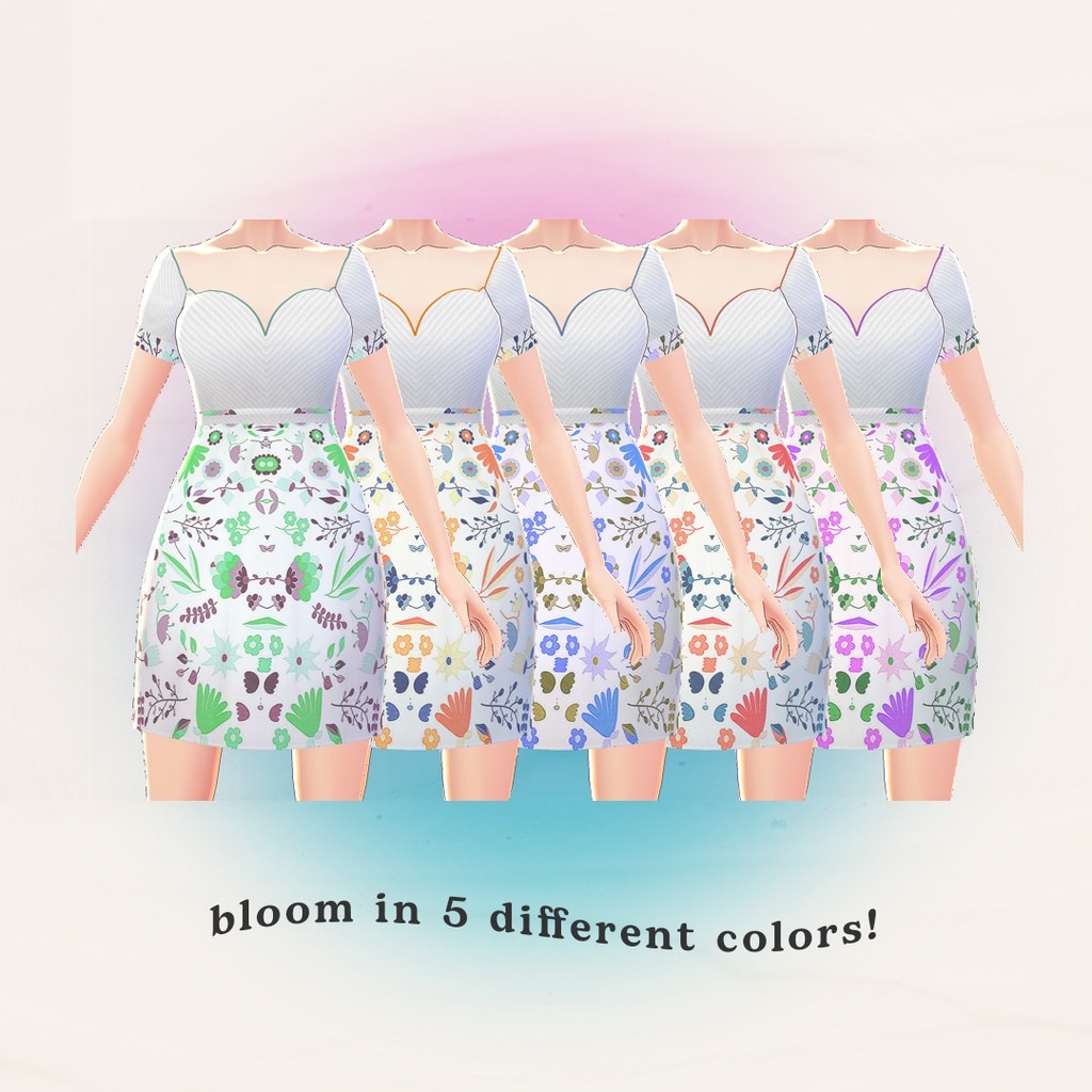 【VRoid】Fleuri Dress