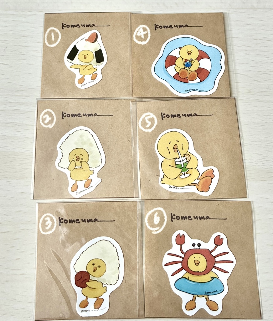 komeuma ステッカー 各種