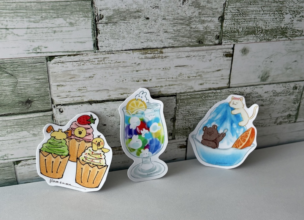 komeuma さらさらステッカー