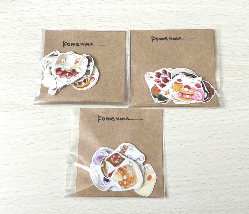 透明フレークシール(裏白地なし)