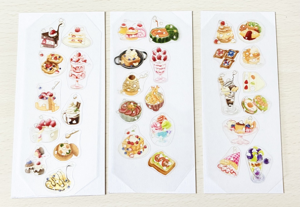 透明フレークシール(裏白地なし)