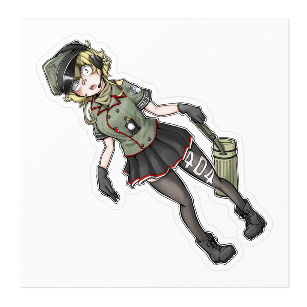 ウラルくんちゃんステッカー(冬モード)