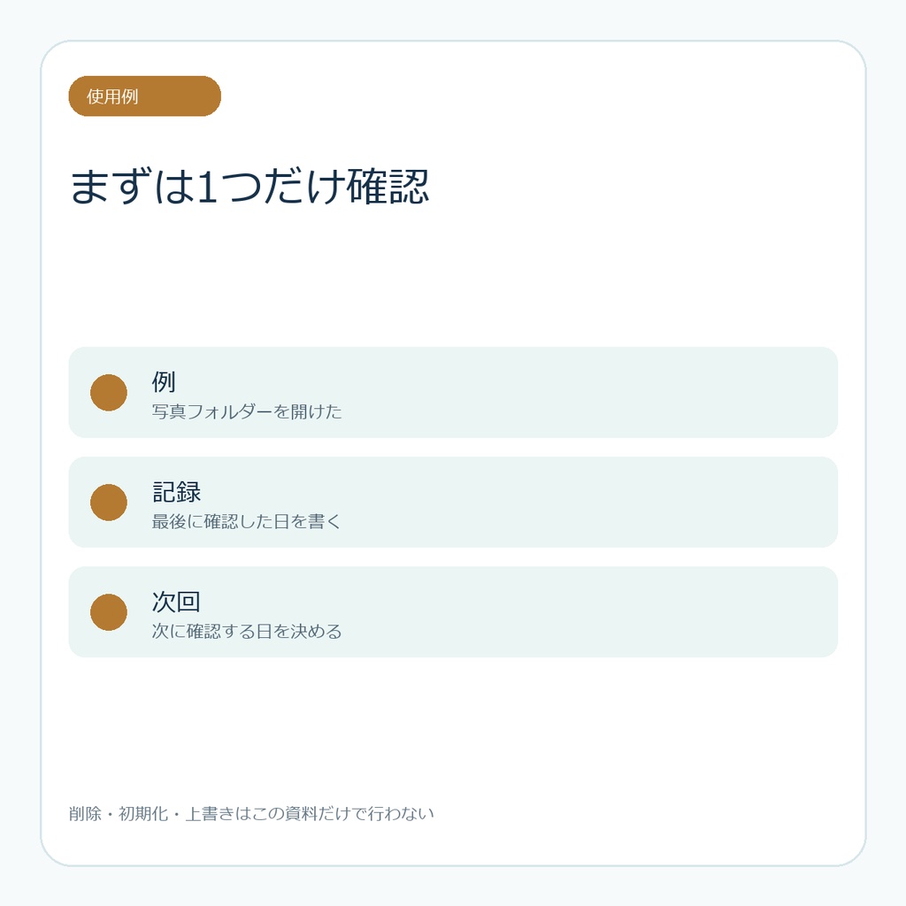 パソコンが苦手でもできる Windowsバックアップ確認表|写真・書類を守る月1チェック