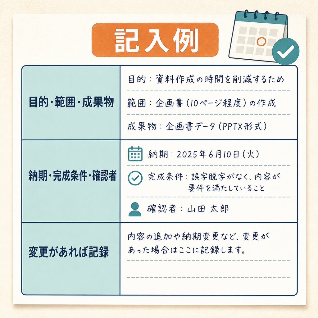 外注・制作依頼の要件整理スターターキット|伝達・納品・検収を一つに整理