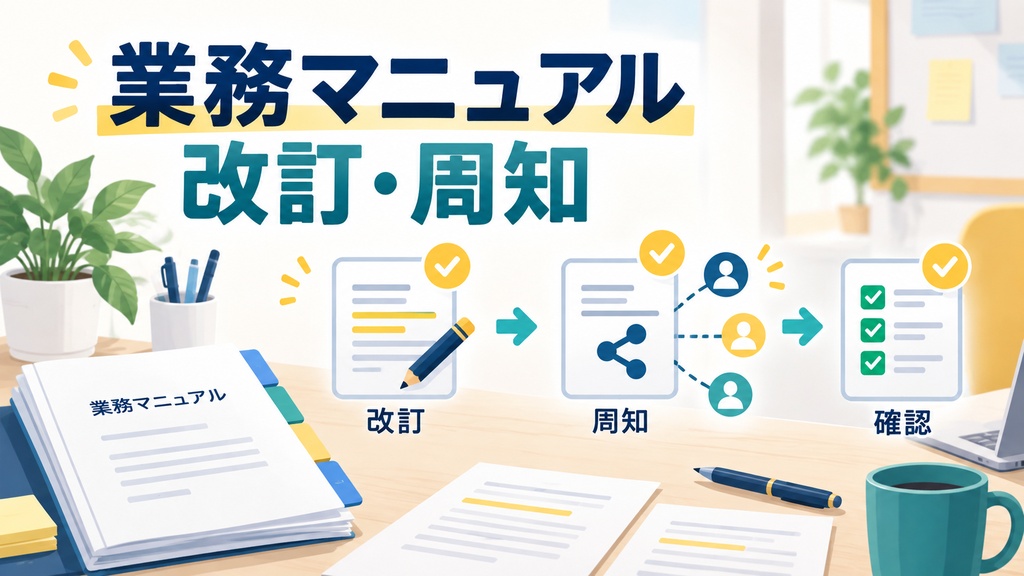 小規模事業者向け 業務マニュアル改訂・周知スターターキット｜最新版・変更履歴・周知確認を一つに整理