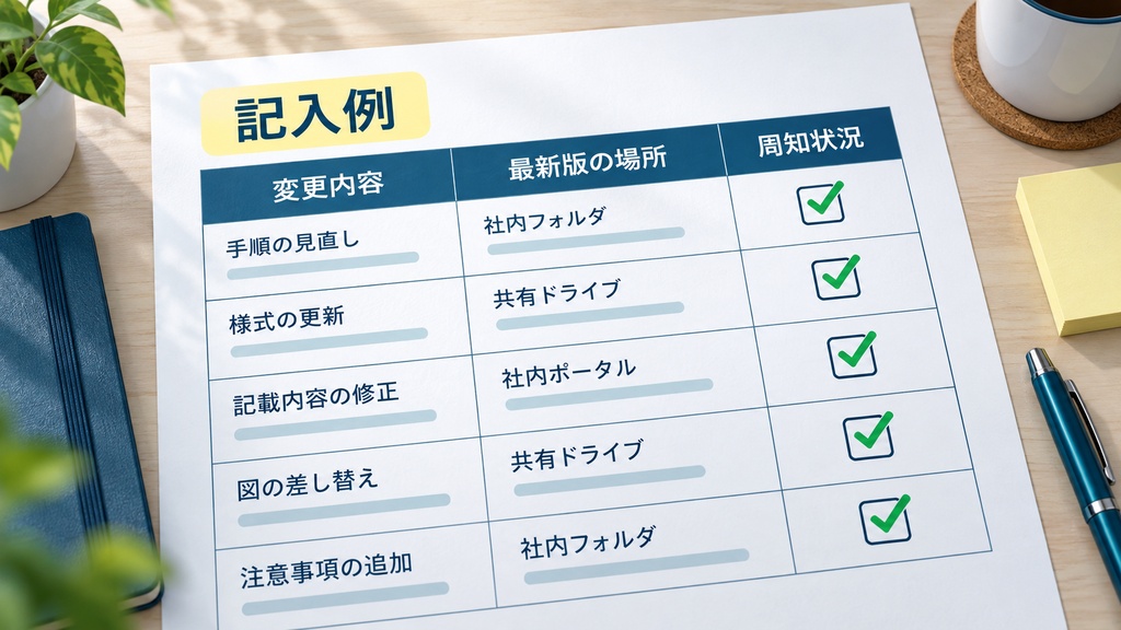小規模事業者向け 業務マニュアル改訂・周知スターターキット|最新版・変更履歴・周知確認を一つに整理