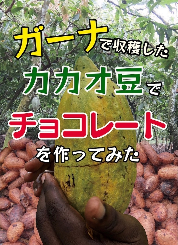 ガーナで収穫したカカオ豆でチョコレートを作ってみた