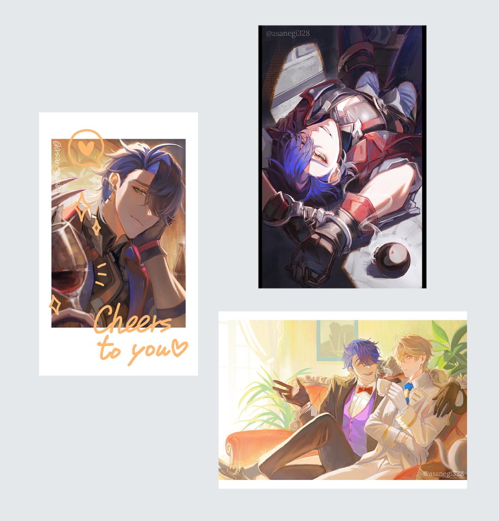 チェキ風カード＋ポストカード2種セット